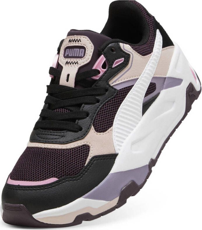 Puma Trinity sneakers aubergine wit zwart