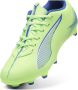 Puma Ultra 5 Play junior voetbalschoenen geel wit blauw - Thumbnail 3