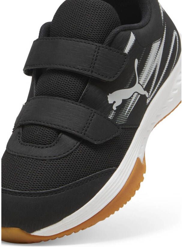 Puma Varion II V Jr zaalsportschoenen zwart lichtgrijs