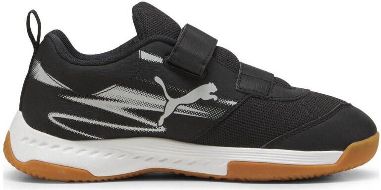 Puma Varion II V Jr zaalsportschoenen zwart lichtgrijs