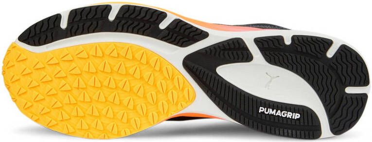 Puma Velocity Nitro 2 hardloopschoenen zwart roze geel