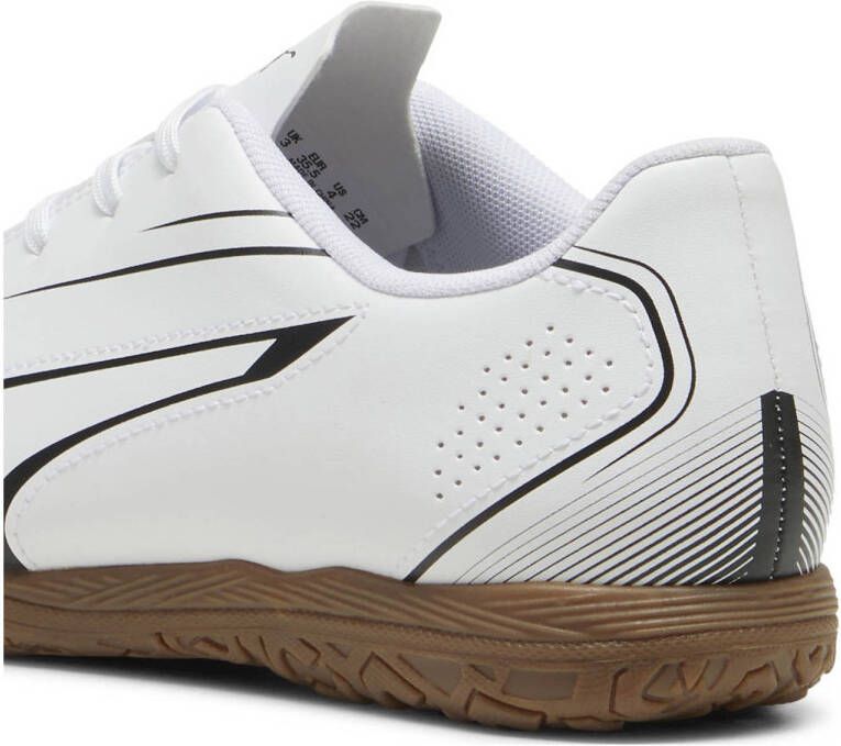 Puma Vitoria junior zaalvoetbalschoenen wit zwart