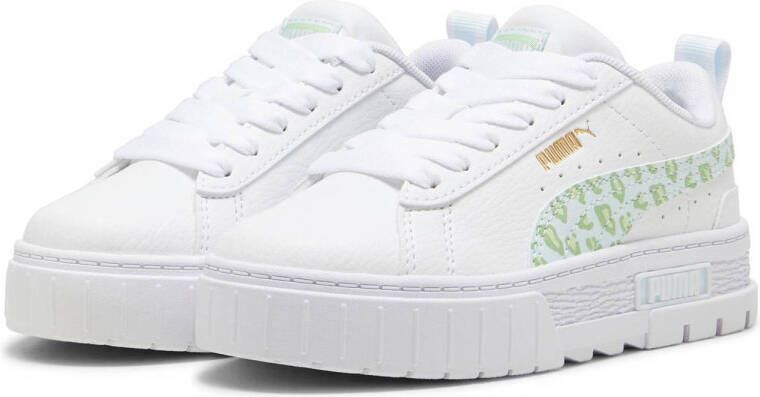 Puma Wild sneakers wit lichtgroen