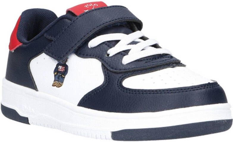 Ralph Lauren Masters Court Bear PS sneakers blauw wit