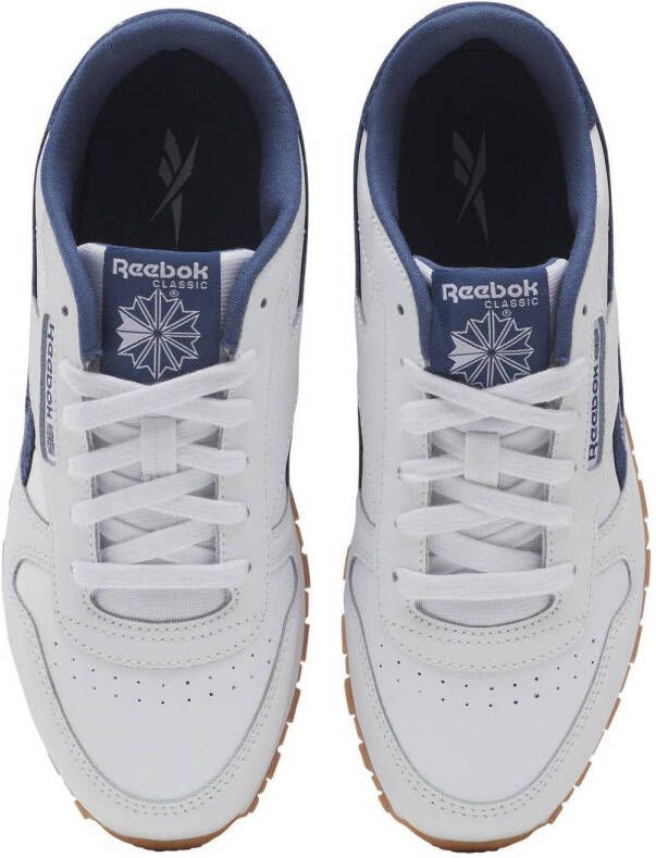 Reebok Classics Leather sneakers wit donkerblauw