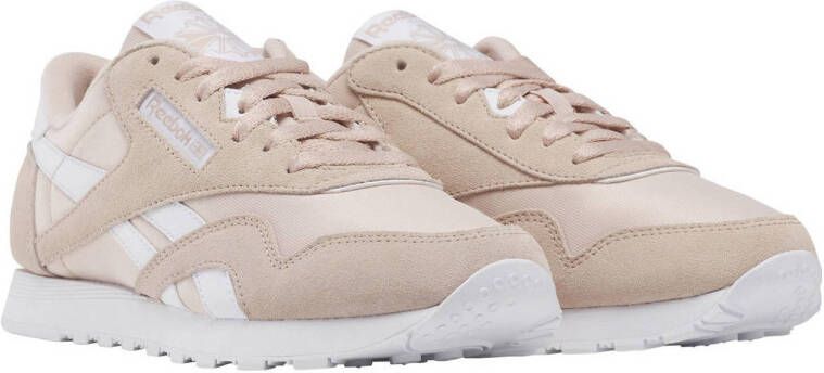 Reebok Classics Classic Nylon sneakers beige lichtroze wit