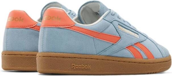 Reebok Classics Club C Grounds suède sneakers lichtblauw oranje