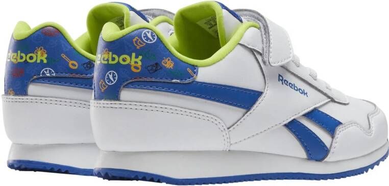 Reebok Classics Royal Clean Jogger sneakers wit blauw geel