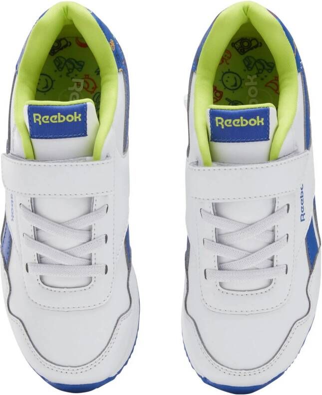 Reebok Classics Royal Clean Jogger sneakers wit blauw geel