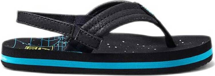 Reef Little Ahi teenslippers met hielbandje donkerblauw