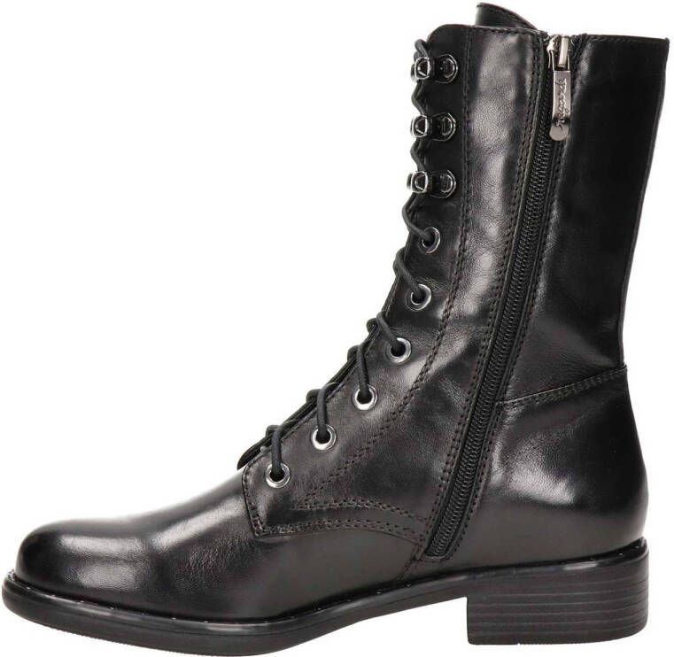 Regarde le ciel Roxana-35 leren veterboots zwart