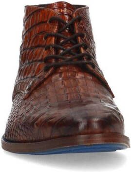 Rehab Barry Croco leren veterschoenen cognac