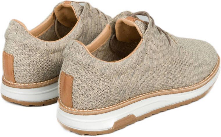 Rehab Nolan Knit veterschoenen taupe