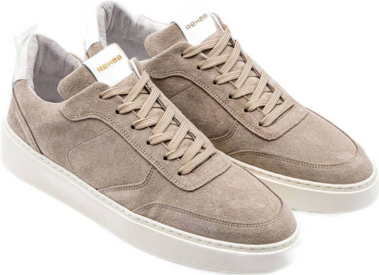 Rehab Oliver suède sneakers beige