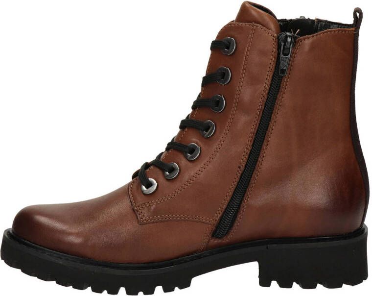 Remonte leren veterboots cognac