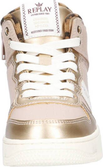 REPLAY Epic jr sneakers roze goud