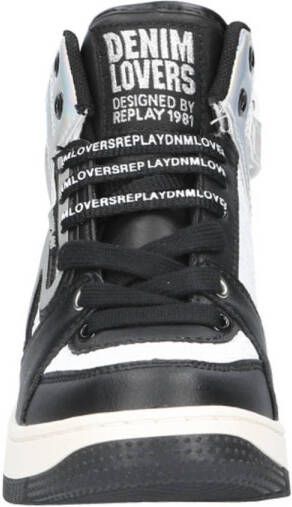 REPLAY Epic jr sneakers zwart wit