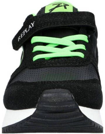 REPLAY Fiber JR 1 sneakers zwart groen