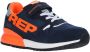 Replay Shoot Jr suède sneakers blauw oranje Jongens Suede Meerkleurig 28 - Thumbnail 4