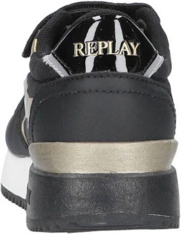 REPLAY sneakers zwart goud