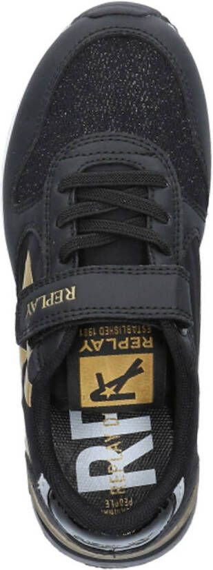 REPLAY sneakers zwart goud