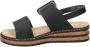 Rieker Antistress sandalen zwart - Thumbnail 4