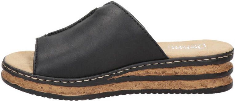 Rieker Antistress slippers zwart