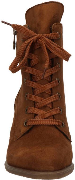 Rieker leren veterboots cognac