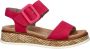 Rieker Revolution suède sandalen fuchsia - Thumbnail 6