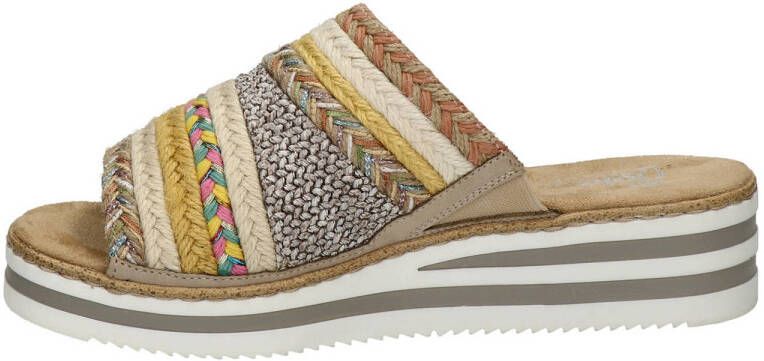 Rieker slippers beige multi