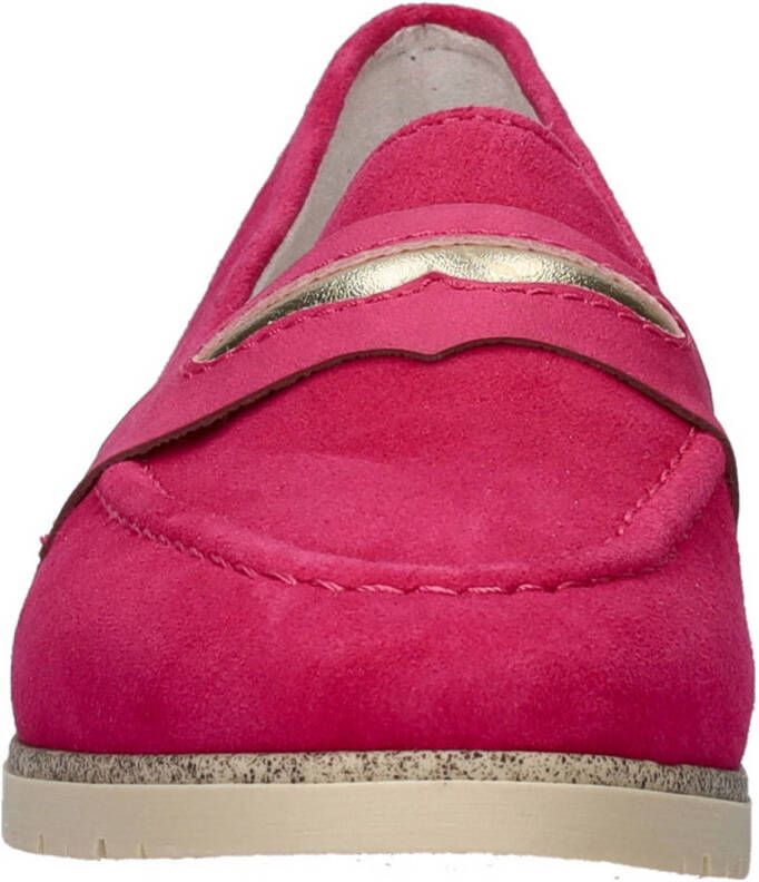 Rieker suède loafers fuchsia