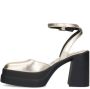 Sacha Dames Goudkleurige metallic pumps met plateau hak - Thumbnail 3