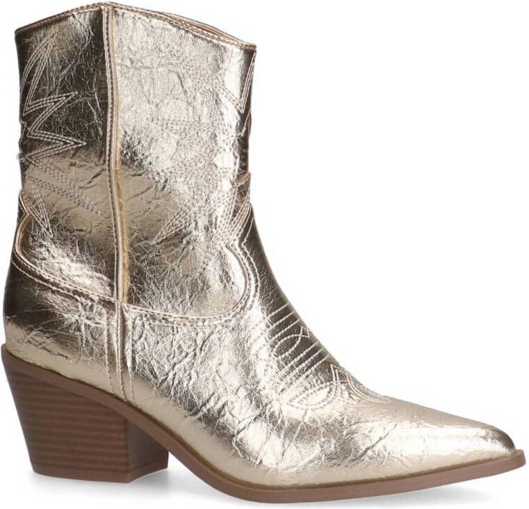 Sacha cowboylaarzen goud metallic