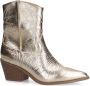 Sacha Dames Gouden metallic cowboylaarsjes - Thumbnail 3