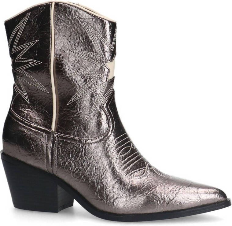 Sacha cowboylaarzen grijs metallic