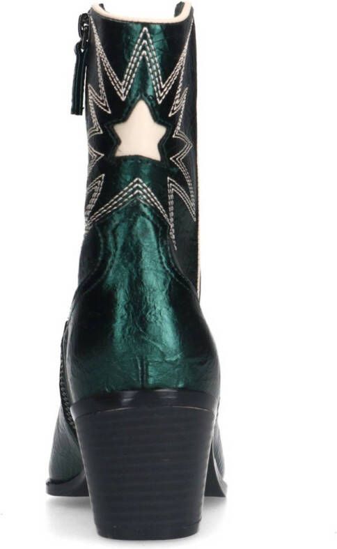 Sacha cowboylaarzen groen metallic