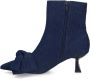 Sacha Dames Blauwe denim enkellaarsjes met hak - Thumbnail 2