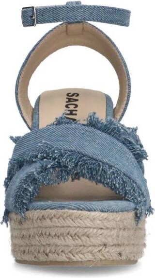 Sacha denim espadrilles blauw