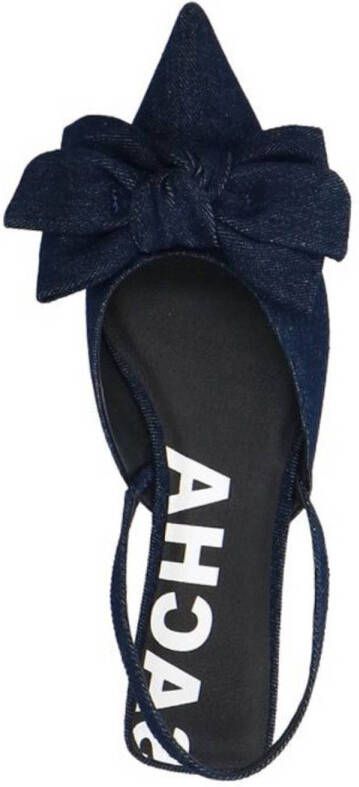 Sacha denim slingback loafers donkerblauw