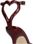 Sacha Dames Burgundy slingbacks met heart design - Thumbnail 4