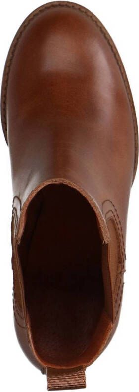 Sacha leren chelsea boots cognac