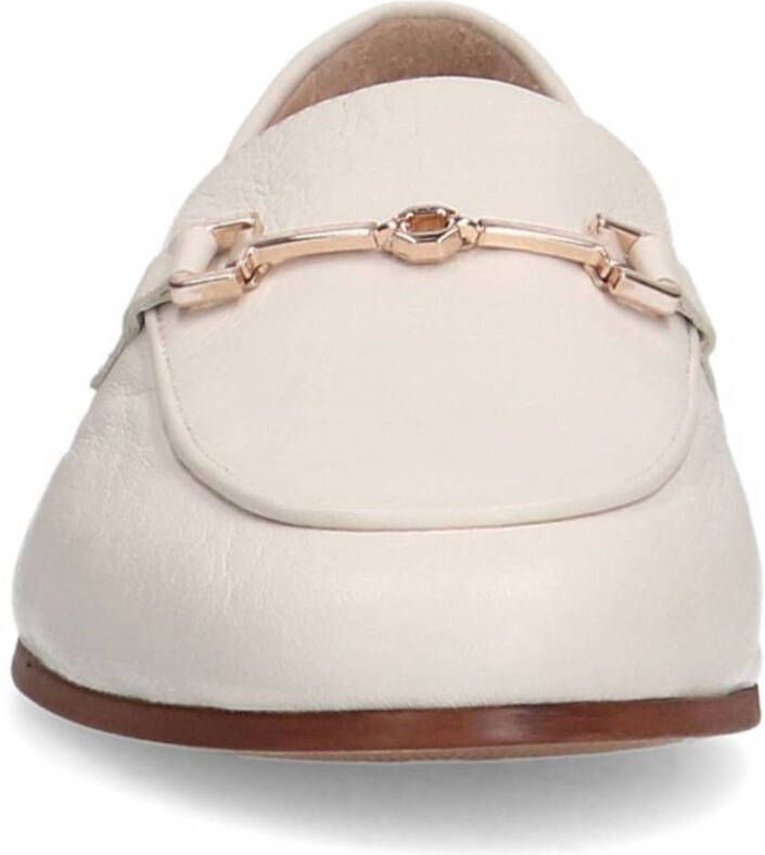 Sacha leren loafers off white