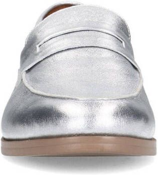 Sacha leren loafers zilver