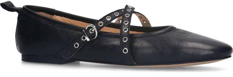 Sacha leren loafers zwart