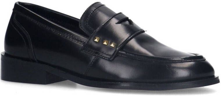 Sacha leren loafers zwart