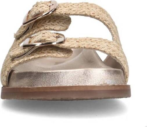 Sacha leren sandalen beige