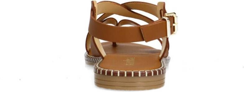 Sacha leren sandalen cognac