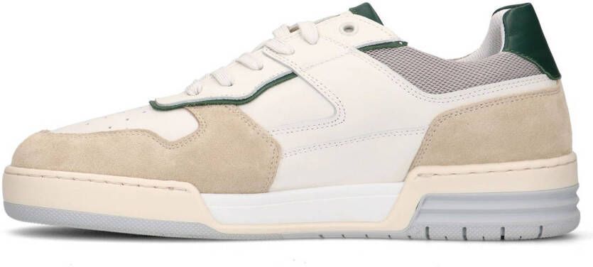 Sacha leren sneakers wit beige