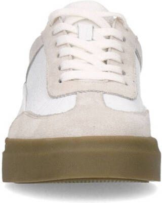 Sacha leren sneakers wit beige