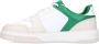 Sacha Heren Witte leren sneakers met groene details - Thumbnail 2